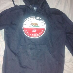 Billabong Black and Red Men's Hoodie